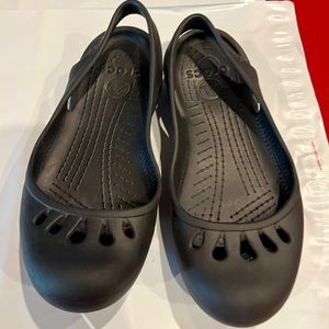 CROCS Kadee Work FLATS size 8 Women's Slip On Ballet Flat sling backs sandals 8